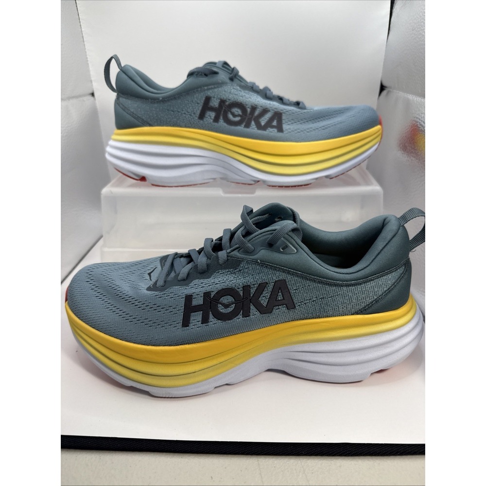 Hoka Bondi 8 Mens Running Shoes Goblin Blue 1123202 GBMS Size 9D Sneaker